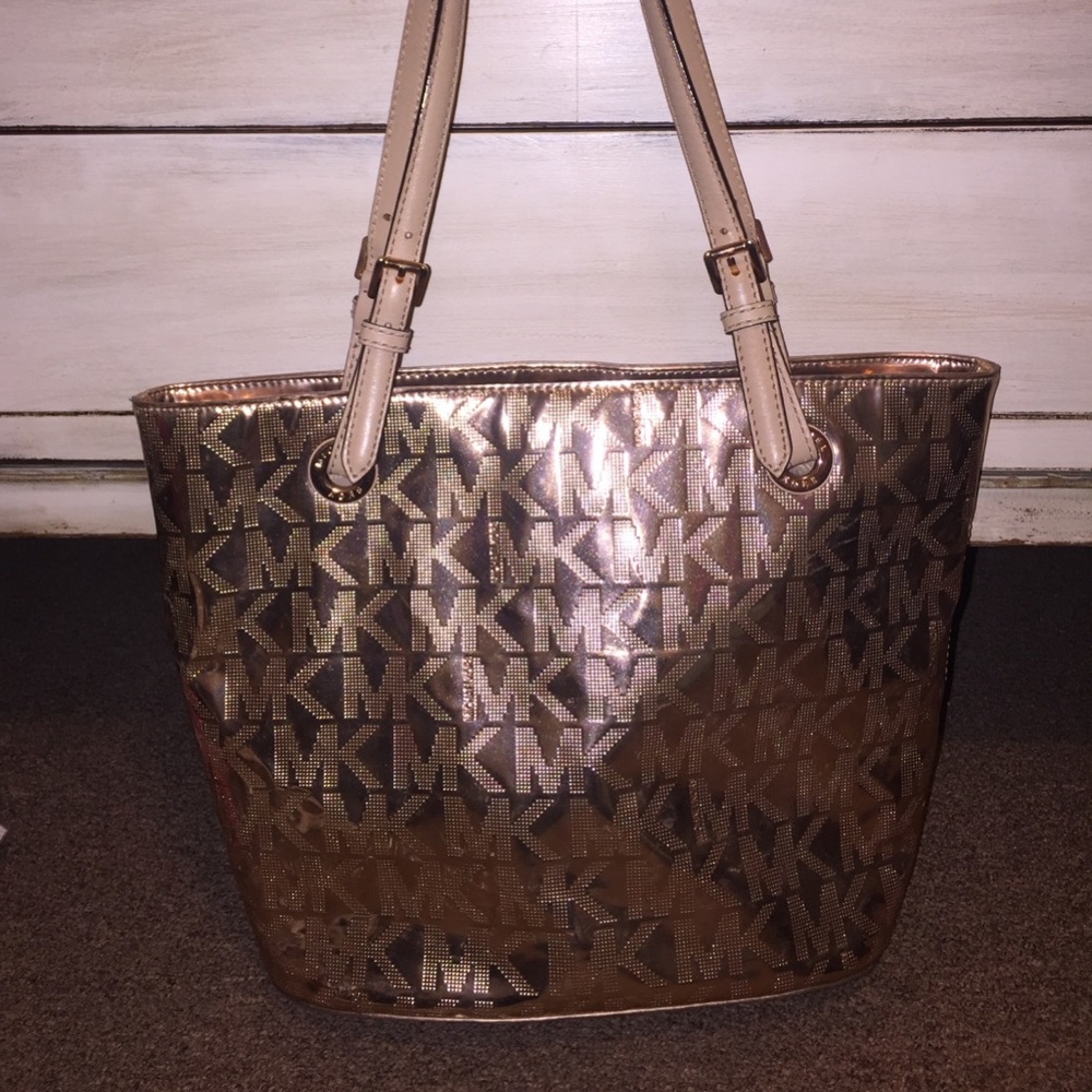 Rose Gold Michael Kors Purse